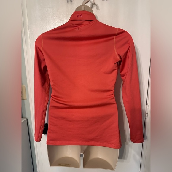Women’s Under Armour Deep Pink Long Sleeve Turtleneck Base-layer size L #1778 - Picture 2 of 7